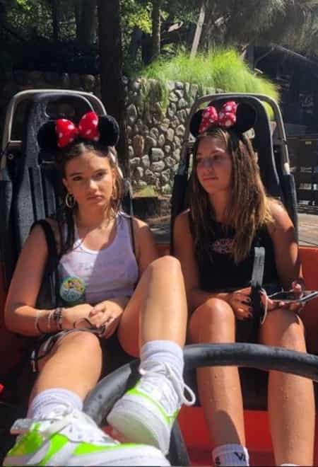 Mackenzie with her friend at the Disneyland